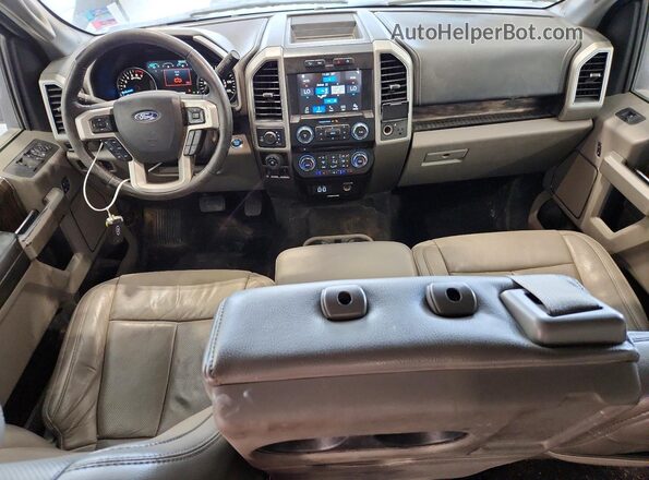 1FTEW1EG7JKC23724 2018 FORD F150 Blue Vista del salpicadero