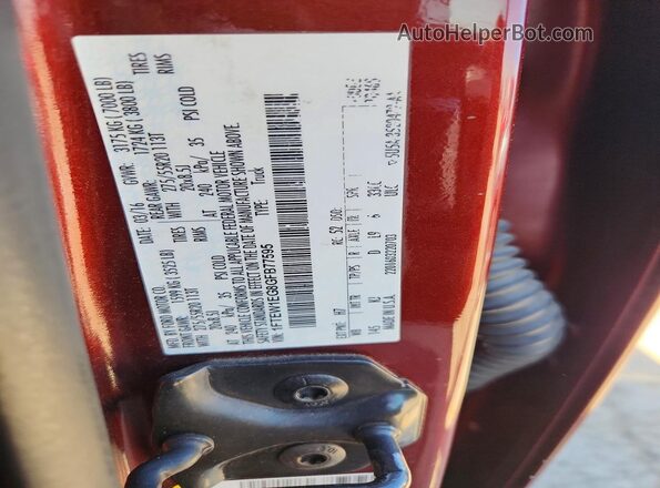 1FTEW1EG8GFB77595 2016 FORD F150 Burgundy Widok komory silnika