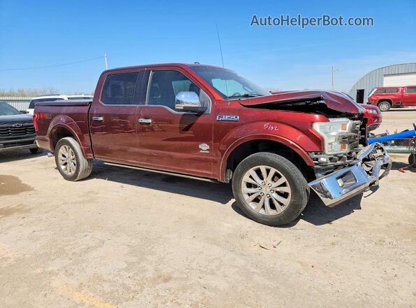 1FTEW1EG8GFB77595 2016 FORD F150 Burgundy Przód prawy