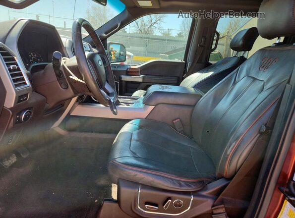 1FTEW1EG8GFB77595 2016 FORD F150 Burgundy Widok wnętrza z przodu