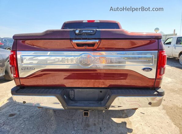 1FTEW1EG8GFB77595 2016 FORD F150 Burgundy Widok z tyłu