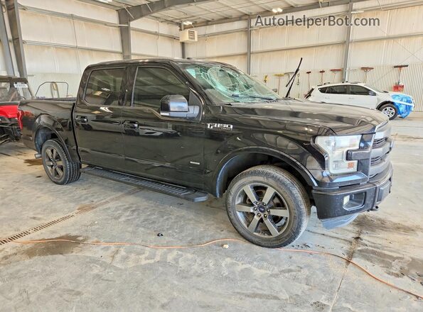 1FTEW1EG8GFC20834 2016 FORD F150 Black წინა მარჯვენა
