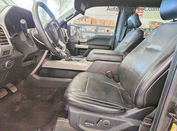 1FTEW1EG8GFC20834 2016 FORD F150 Black წინა სალონის ხედი