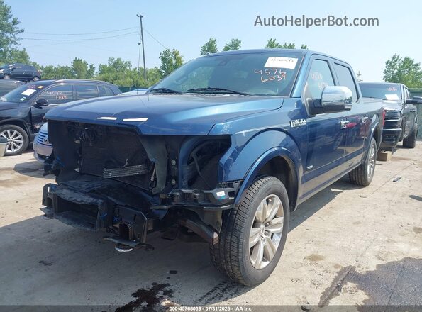 1FTEW1EG8GFC67474 2016 FORD F150 Blue Vista tres cuartos delantera izquierda
