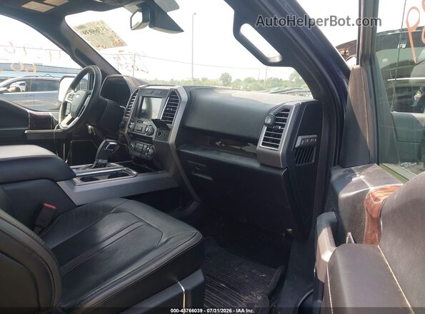 1FTEW1EG8GFC67474 2016 FORD F150 Blue Vista interior delantera