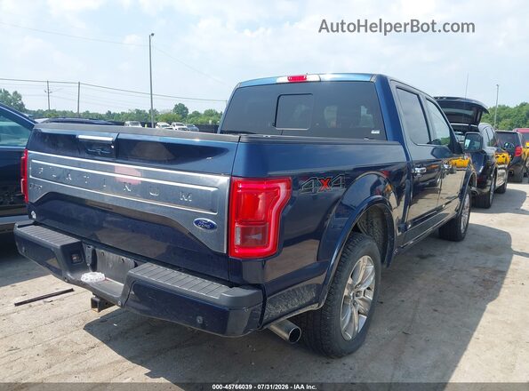 1FTEW1EG8GFC67474 2016 FORD F150 Blue Trasero derecho