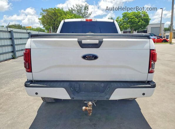 1FTEW1EG8GFC80533 2016 FORD F150 White Вид ззаду