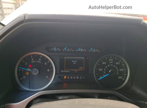 1FTEW1EG8GFC80533 2016 FORD F150 White Вид щитка приладів