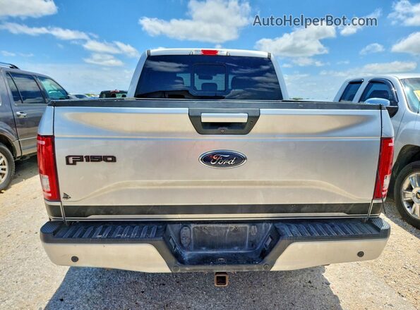 1FTEW1EG8GFD40892 2016 FORD F150 Silver Rear view