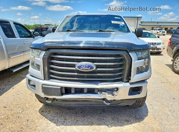 1FTEW1EG8GFD40892 2016 FORD F150 Silver Front view