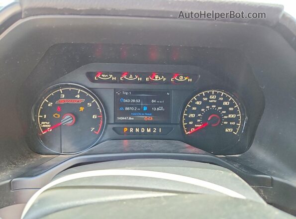 1FTEW1EG8GFD40892 2016 FORD F150 Silver Instrument cluster view