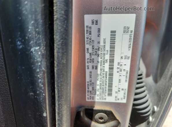 1FTEW1EG8GFD40892 2016 FORD F150 Silver Engine compartment view