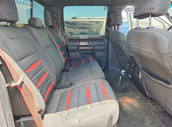 1FTEW1EG8GFD40892 2016 FORD F150 Silver Rear seats view