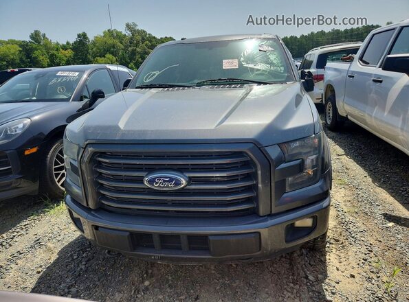1FTEW1EG8GFD55005 2016 FORD F150 Gray Widok z przodu