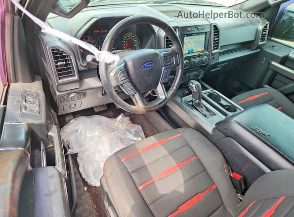 1FTEW1EG8GFD55005 2016 FORD F150 Gray Widok deski rozdzielczej