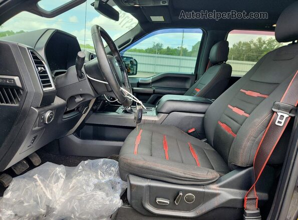 1FTEW1EG8GFD55005 2016 FORD F150 Gray Widok wnętrza z przodu