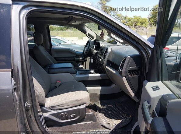 1FTEW1EG8GKD43718 2016 FORD F150 Gray Vista interior delantera