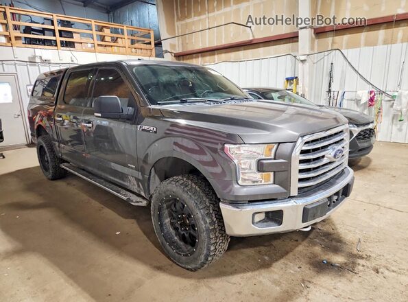 1FTEW1EG8GKF72433 2016 FORD F150 Серый Передняя правая четверть