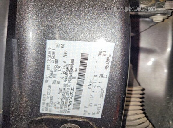 1FTEW1EG8GKF72433 2016 FORD F150 Серый Вид подкапотного пространства
