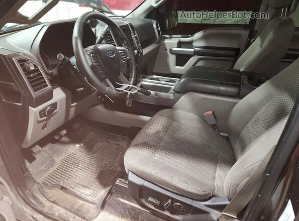 1FTEW1EG8GKF72433 2016 FORD F150 Серый Вид салона спереди