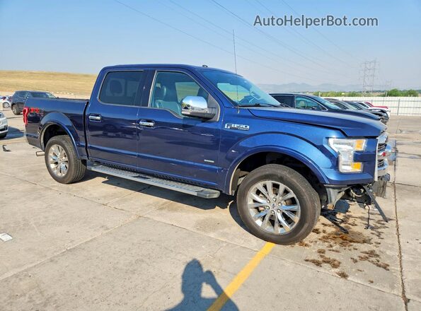 1FTEW1EG8GKF97820 2016 FORD F150 Blue წინა მარჯვენა