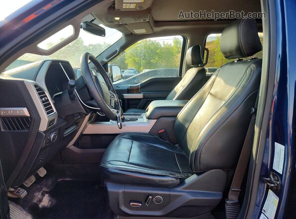 1FTEW1EG8GKF97820 2016 FORD F150 Blue წინა სალონის ხედი