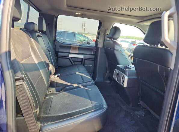 1FTEW1EG8GKF97820 2016 FORD F150 Blue უკანა სავარძლების ხედი