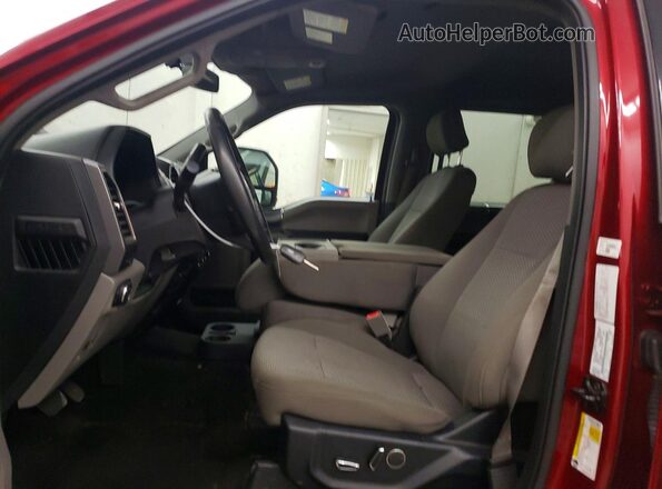1FTEW1EG8JFA98905 2018 FORD F150 Red წინა სალონის ხედი