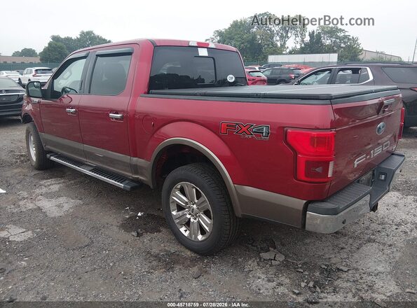 1FTEW1EG8JKC81891 2018 FORD F150 Burgundy Задня ліва чверть