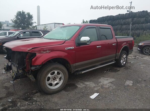 1FTEW1EG8JKC81891 2018 FORD F150 Burgundy Передня ліва чверть