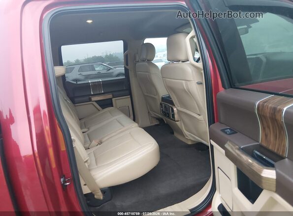 1FTEW1EG8JKC81891 2018 FORD F150 Burgundy Вид наклейки з VIN-кодом