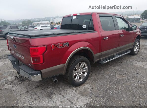1FTEW1EG8JKC81891 2018 FORD F150 Burgundy Задня права чверть