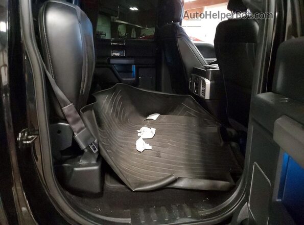 1FTEW1EG9GFD18657 2016 FORD F150 Black Vista de los asientos traseros