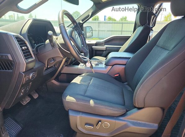 1FTEW1EG9JFB61882 2018 FORD F150 Gray წინა სალონის ხედი