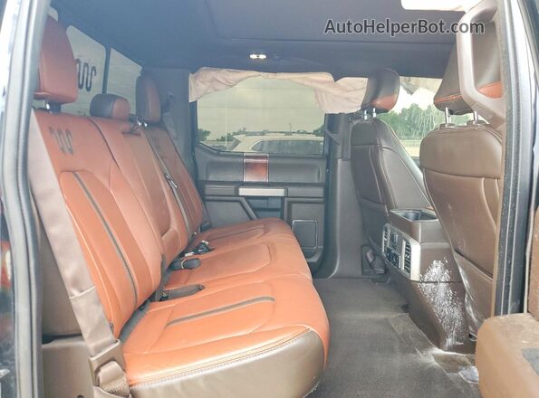 1FTEW1EG9JFC27816 2018 FORD F150 Black უკანა სავარძლების ხედი