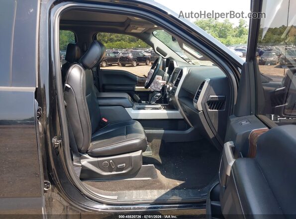 1FTEW1EG9JFC37455 2018 FORD F150 Черный Вид салона спереди