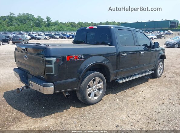 1FTEW1EG9JFC37455 2018 FORD F150 Черный Задняя правая четверть