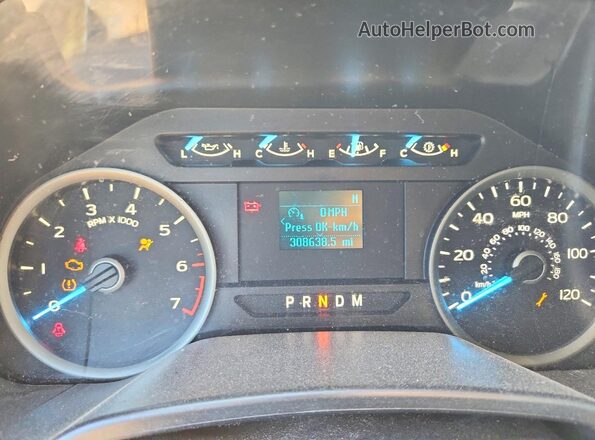 1FTEW1EG9JFD16916 2018 FORD F150 White Вид щитка приладів