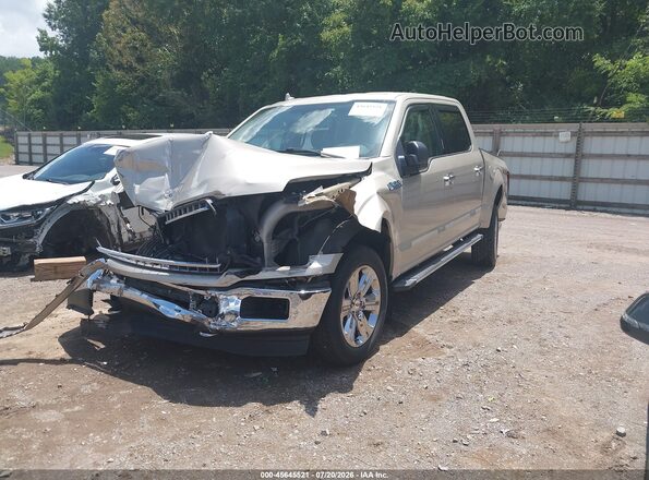 1FTEW1EG9JKF66082 2018 FORD F150 Beige Առջևի ձախ երեք քառորդ տեսարան