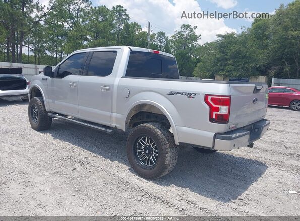 1FTEW1EG9JKF74148 2018 FORD F150 Silver უკანა მარცხენა
