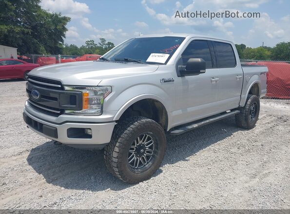 1FTEW1EG9JKF74148 2018 FORD F150 Silver წინა მარცხენა ხედი სამი მეოთხედიდან
