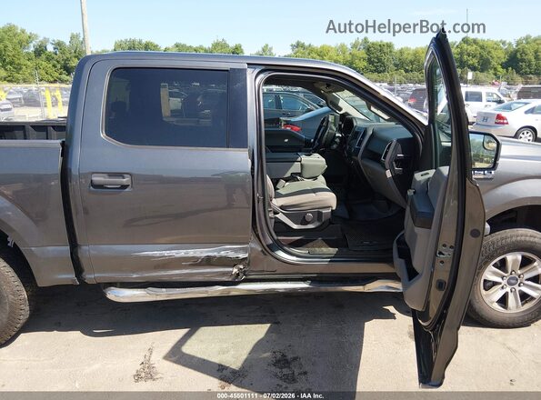 1FTEW1EGXGFD07666 2016 FORD F150 Gray Widok wnętrza z przodu