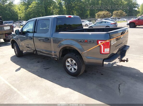 1FTEW1EGXGFD07666 2016 FORD F150 Gray Tył lewy