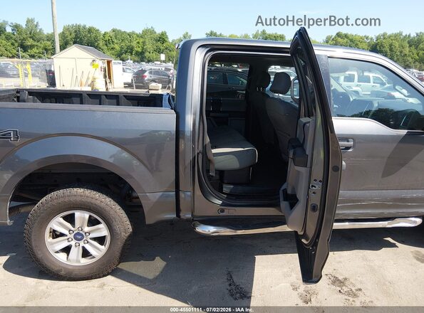 1FTEW1EGXGFD07666 2016 FORD F150 Gray Widok naklejki z numerem VIN