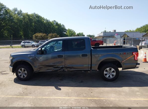 1FTEW1EGXGFD07666 2016 FORD F150 Gray Widok wnętrza 360 stopni