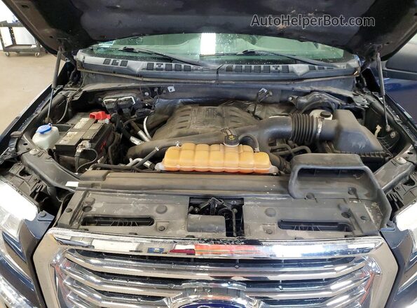1FTEW1EGXGKD14124 2016 FORD F150 Blue Vista interior trasera