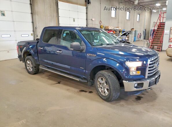 1FTEW1EGXGKD14124 2016 FORD F150 Blue Delantero derecho