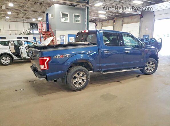 1FTEW1EGXGKD14124 2016 FORD F150 Blue Trasero derecho