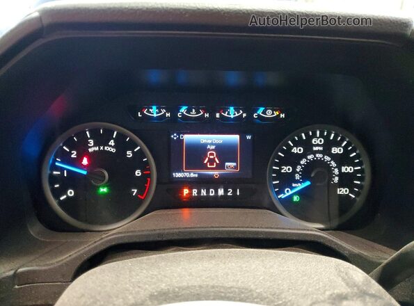 1FTEW1EGXGKD14124 2016 FORD F150 Blue Vista del cuadro de instrumentos