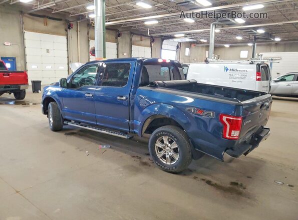 1FTEW1EGXGKD14124 2016 FORD F150 Blue Trasero izquierdo